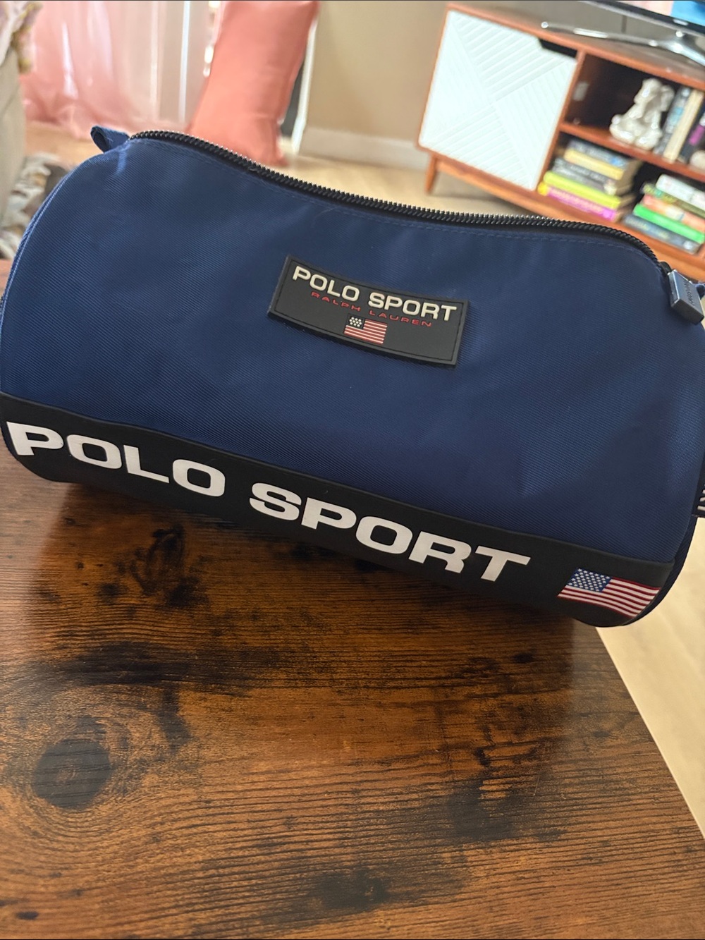 ⭐️ vintage POLO SPORT RALPH LAUREN navy toiletry bag travel bag